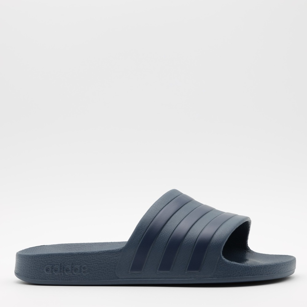Adidas Unisex Adilette Aqua Slides Casual Slip-On Sandals Navy Blue Size M9 W10 - Picture 2 of 10
